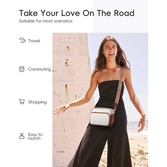 Women Small Crossbody Bag  Leather Purses Designer Shoulder Handbags - Picture 2 of 6